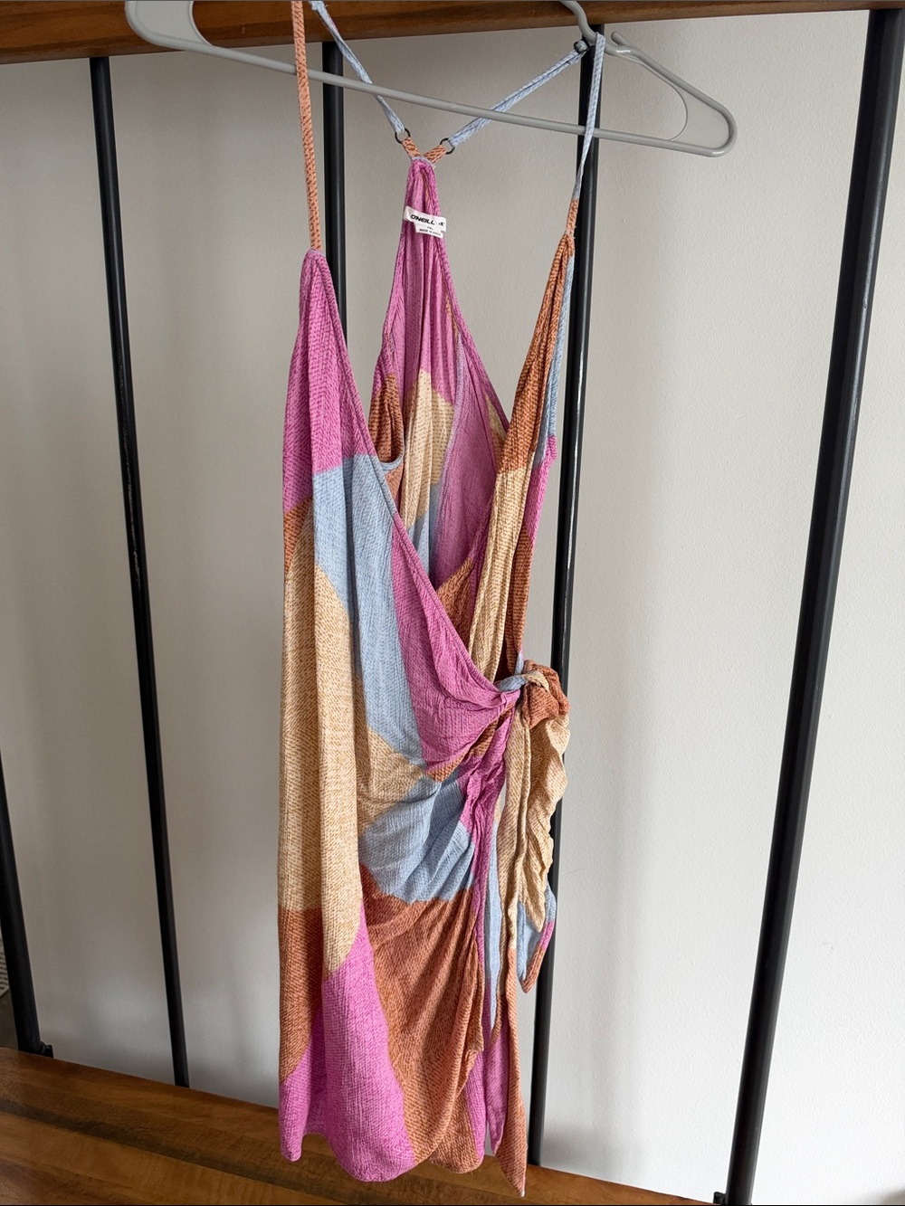 O’Neill multicolour wrap dress (coverup) size M